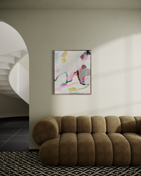 Staying With You abstract canvas art print by Prudence Demarchi - textured brushstrokes