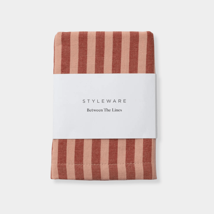 Styleware Tea Towels Styleware Between The Lines Tea Towels - Red Velvet