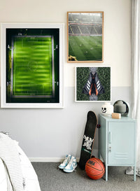 Kids room gallery wall featuring the Prematch print | Norsu Interiors