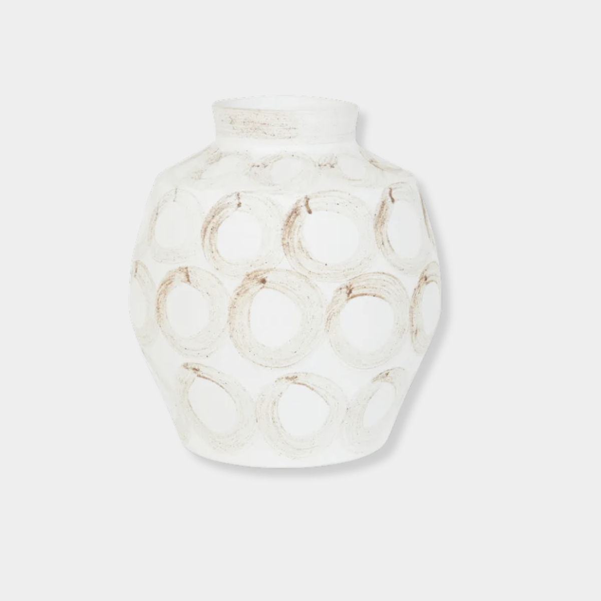 GlobeWest Forme Maya Vase - White