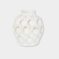 GlobeWest Forme Maya Vase - White