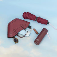 BLUNT x Frank Green limited edition reusable bottle and umbrella set in Plum & Petal design