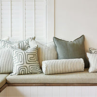 Eadie Lifestyle Drift Bolster - White/Pistachio