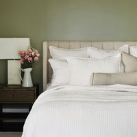 Eadie Lifestyle Ease Quilted Bed Cover Set - White/White