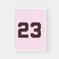 Norsu Interiors Prints Violet / 30x40cm / No Thanks Clubhouse Collection - Choose Your Number Print- Various Sizes