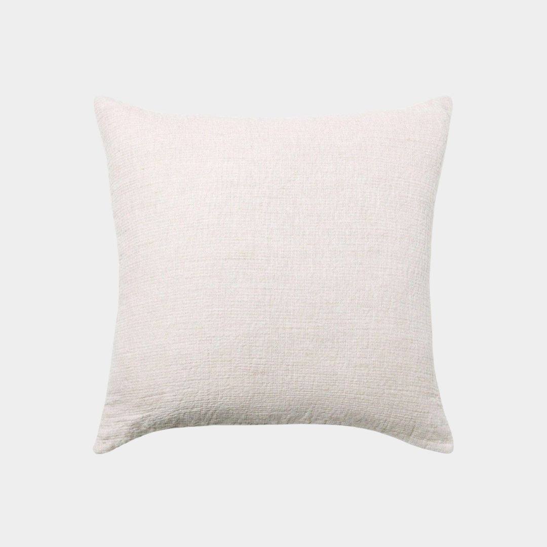 L&M Ava Pure Linen Cushion - Nougat