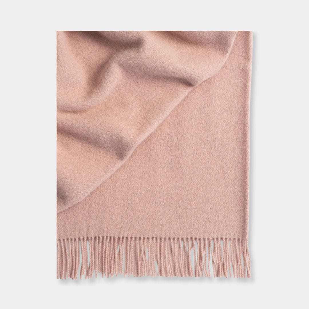 Weave Home Blankets & Throws Weave Home Nevis Lambswool Throw - Rose