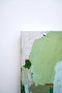 Limited edition abstract fine art canvas print by Vanni titled Finding Bliss with green and neutral tones