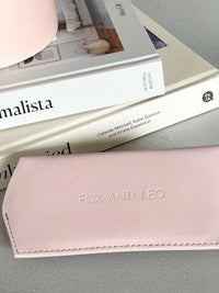 Fox and Leo Sunglasses Fox and Leo Glasses Case, Blush