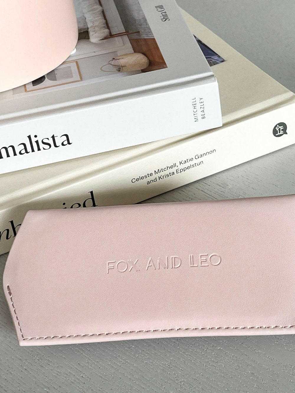 Fox and Leo Sunglasses Fox and Leo Glasses Case, Blush