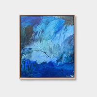 Prudence Demarchi Fine Art Canvas Print - Tangled in Blue
