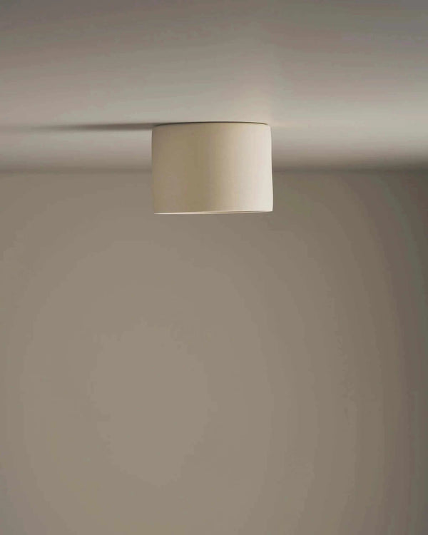 Robert Gordon Short Cylinder ceiling light, bone | Norsu Interiors