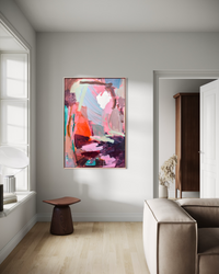 She Dreams in Colour abstract canvas art print by Prudence Demarchi - dreamy abstract