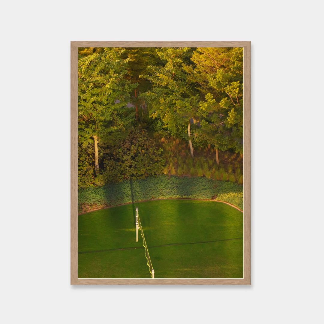 The Quiet Game Print tropical volleyball artwork in various sizes for kids' rooms and home decor