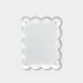 norsu STUDIO Scalloped Magnetic Photo Frame, Acrylic Background (Fits 6 x 4 and 5 x 7")