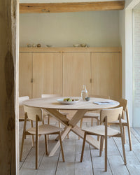 Ethnicraft Dining Chair - Casale, styled in a room setting