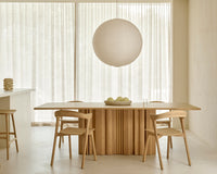 Ethnicraft Bok Dining Chair - Oak, styled in a room setting