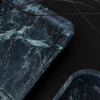 CoTheory Marble Footed Letter Tray - Verde Alpi