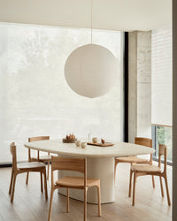 Ethnicraft PI Dining Chair - Oak, styled in a room setting