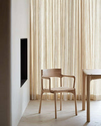 Ethnicraft Dining Chairs Ethnicraft PI Dining Chair, With Armwrest - Oak