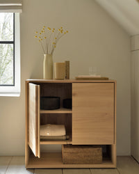 Ethnicraft Nordic Sideboard - 2 Door — styled in a room setting