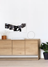 Ethnicraft Nordic Sideboard - 3 & 4 Opening Doors, styled in a room setting