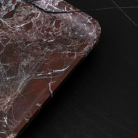 CoTheory Marble Footed Letter Tray - Rosso Levanto