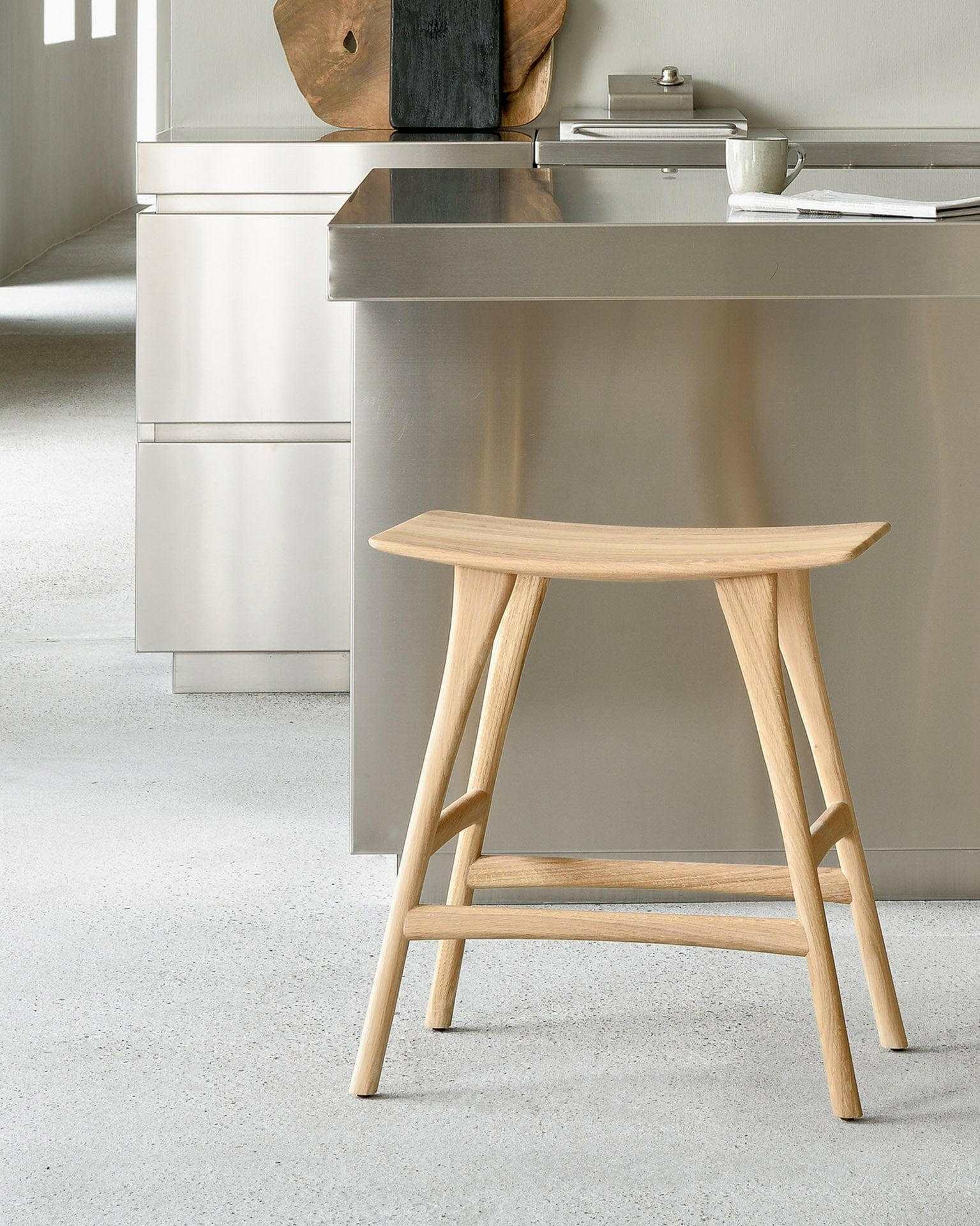 Ethnicraft Bar Stools Ethnicraft Osso Stool - Natural Oak