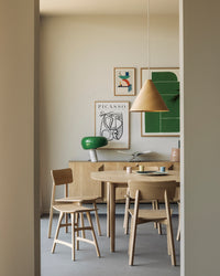Ethnicraft Osso Counter Stool - Natural Oak, styled in a room setting