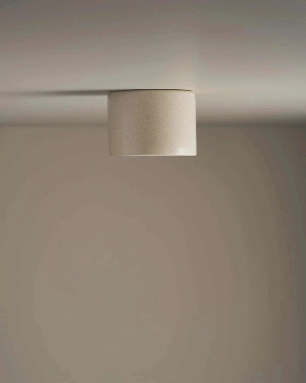 Robert Gordon Short Cylinder ceiling light, poppyseed | Norsu Interiors