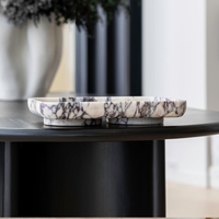 CoTheory Marble Footed Letter Tray - Viola Calacatta