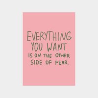 digital print with motivational quote on pink background for downloadable wall art