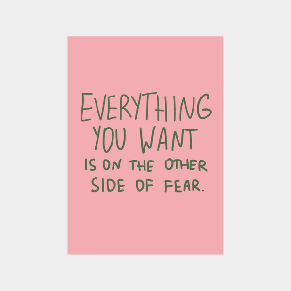 digital print with motivational quote on pink background for downloadable wall art