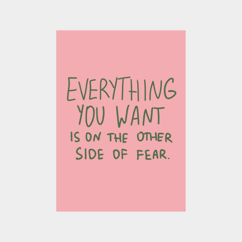 digital print with motivational quote on pink background for downloadable wall art