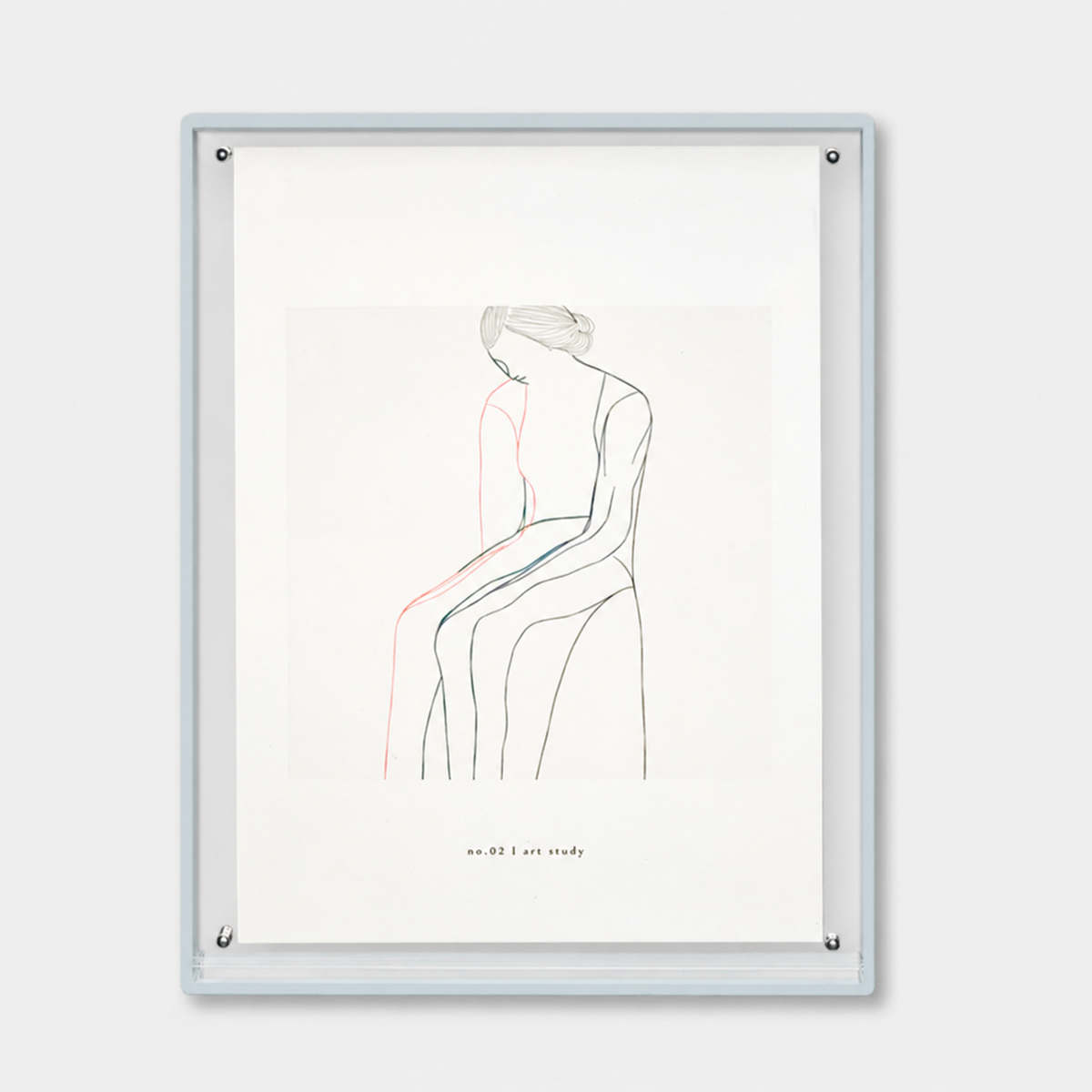 norsu STUDIO Acrylic Box Gallery Frame - Powder Blue