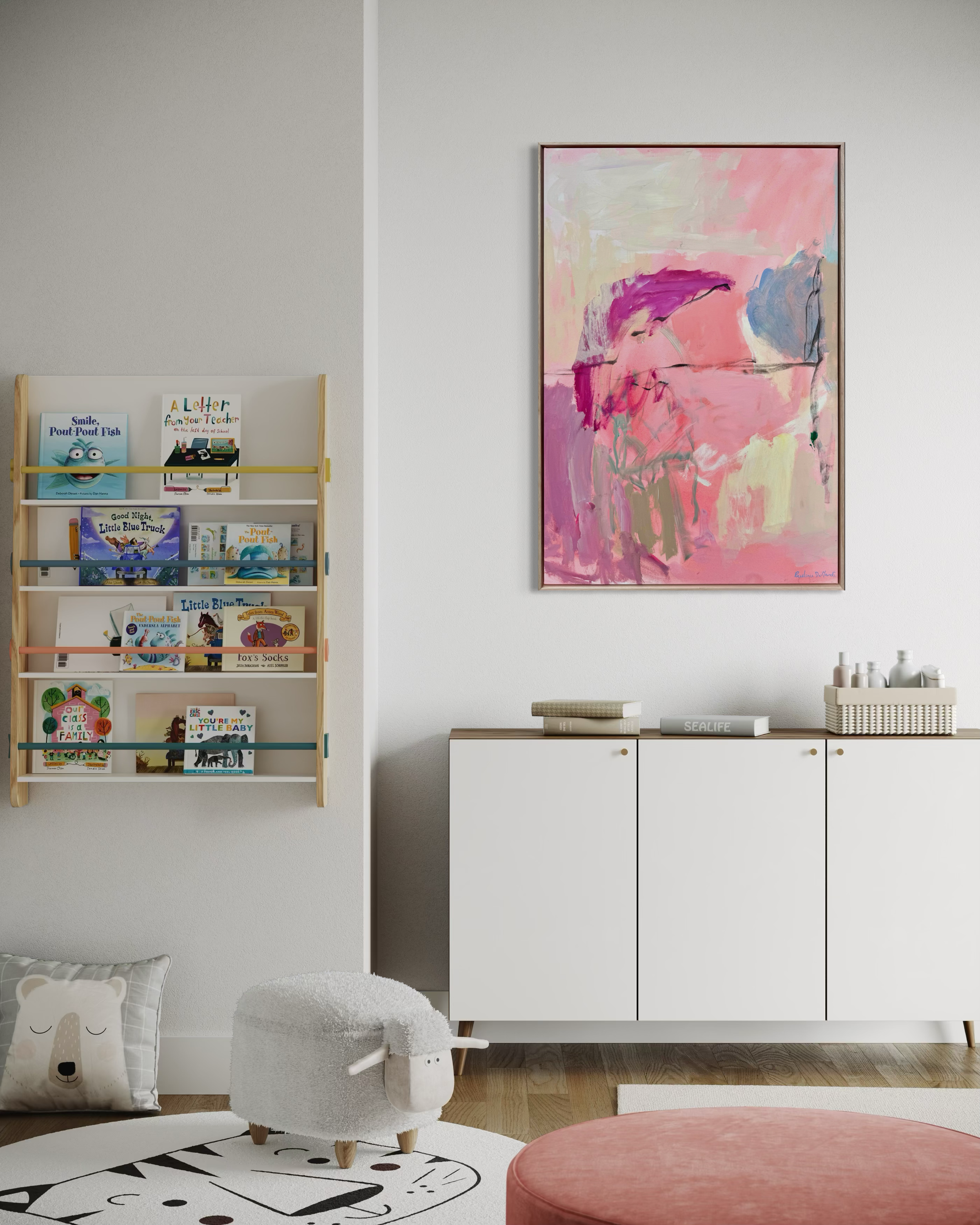 Shining Outward abstract canvas art print by Prudence Demarchi - modern design