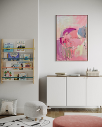 Shining Outward abstract canvas art print by Prudence Demarchi - modern design