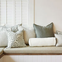 Eadie Lifestyle Luca Linen Bolster - Off White
