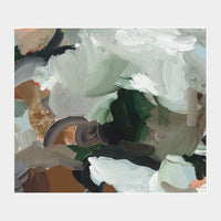 Alisha Falconer abstract botanical fine art canvas print with layered textures and natural tones