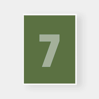 Norsu Interiors Prints Sage / 30x40cm / No Thanks Clubhouse Collection - Choose Your Number Print- Various Sizes