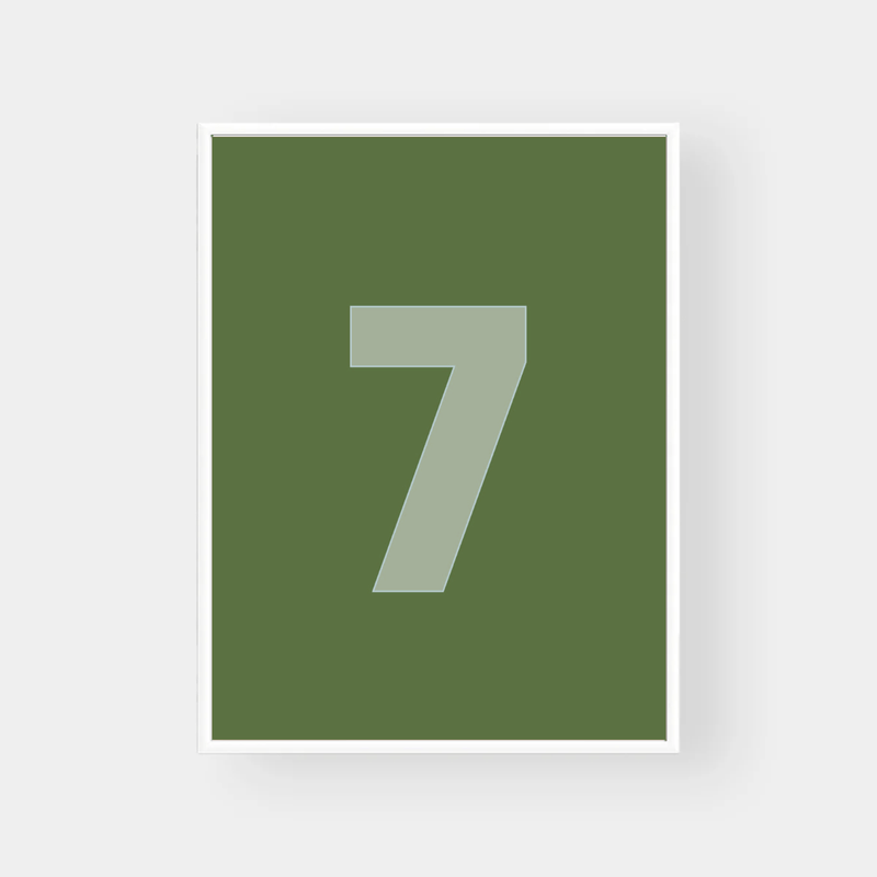 Norsu Interiors Prints Sage / 30x40cm / No Thanks Clubhouse Collection - Choose Your Number Print- Various Sizes