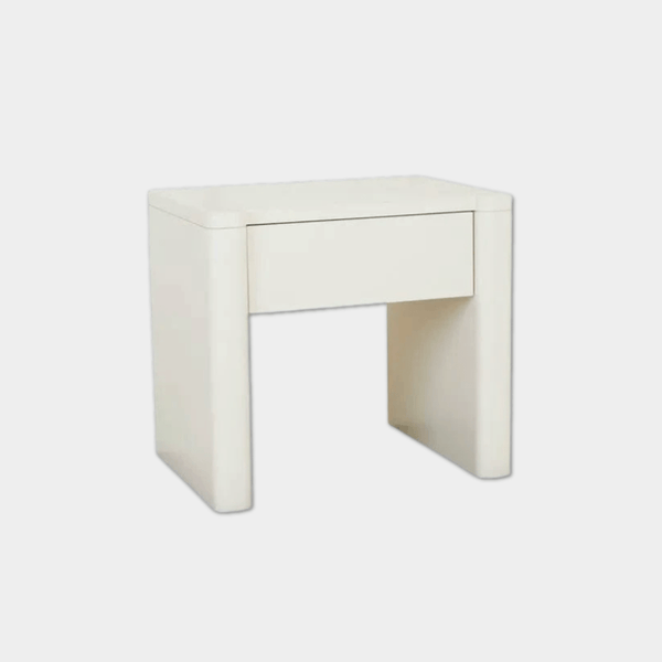 GlobeWest August 1 Drawer Bedside, Porcelain | Norsu Interiors