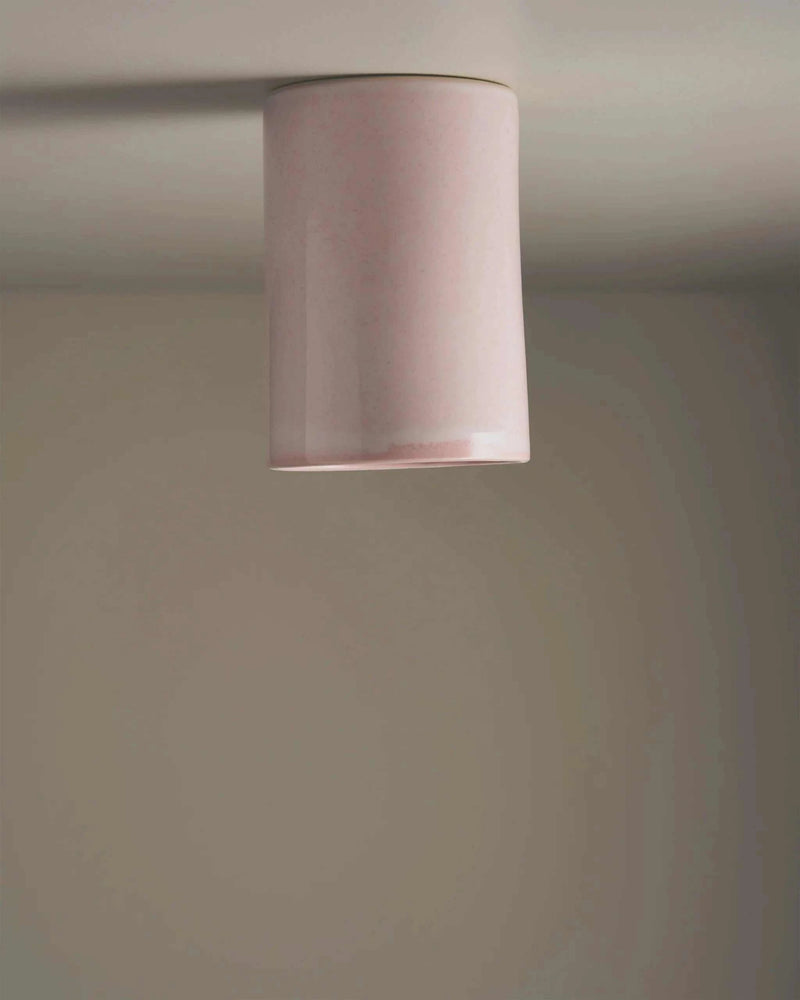 Robert Gordon Interiors Ceiling Light Robert Gordon Tall Cylinder Ceiling Light - Rose Quartz