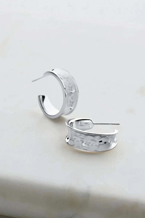 Zafino Earrings Zafino Bianca Hoop - Silver