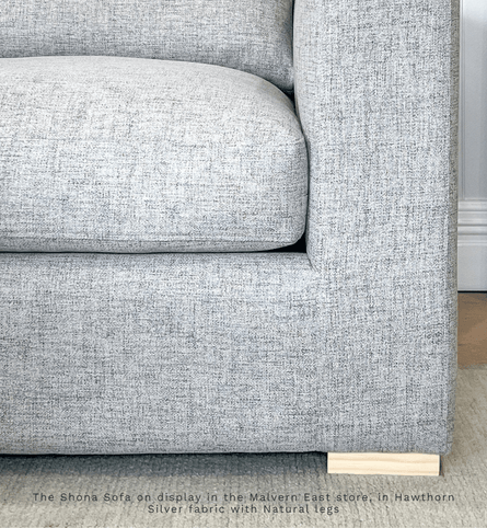 Molmic Sofas Molmic Shona sofa, Hawthorn Silver Fabic with Oak Timber Legs (7908354588921)