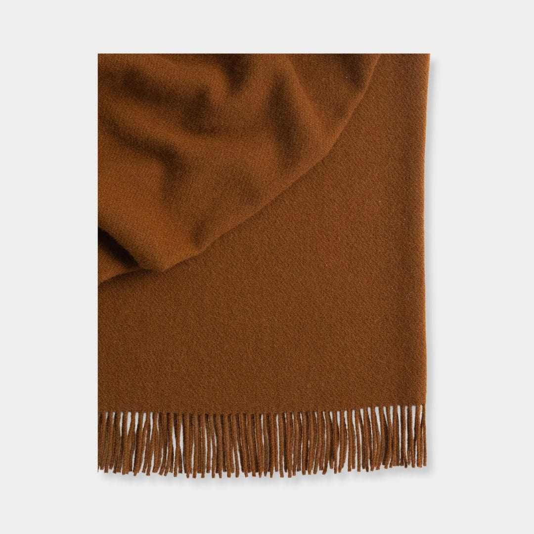 Weave Home Blankets & Throws Weave Home Nevis Lambswool Throw - Spice