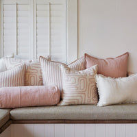 Eadie Lifestyle Luca Linen Bolster - Soft Musk