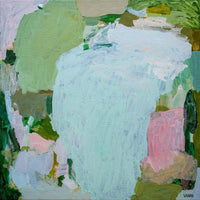 Abstract limited edition print "Finding Bliss" by Vanni on premium satin canvas with joyful nature-inspired colors and shapes