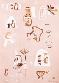 Look Above You Are Loved limited edition fine art print by Bonnie Gray in soft neutral tones