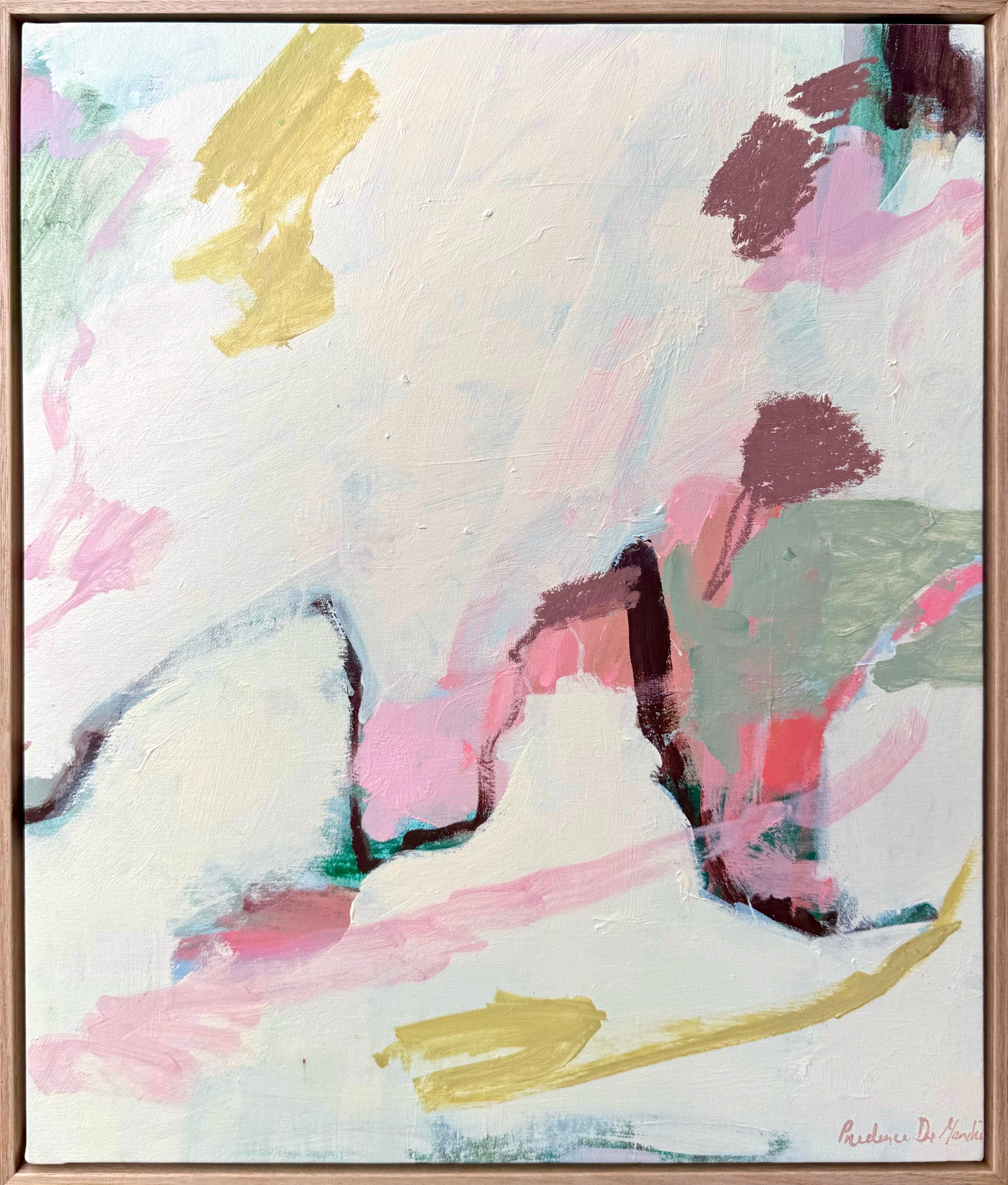 Staying With You abstract canvas art print by Prudence Demarchi - original artwork